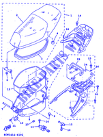 ZADEL / BAGAGE REK voor Yamaha XC125T 1998