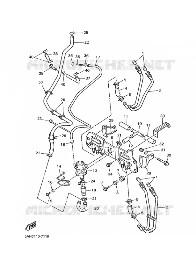 AIR INDUCTION SYSTEM AIS Yamaha MOTO 600 1998 THUNDERCAT  YZF600R YZF600RKC YZF
