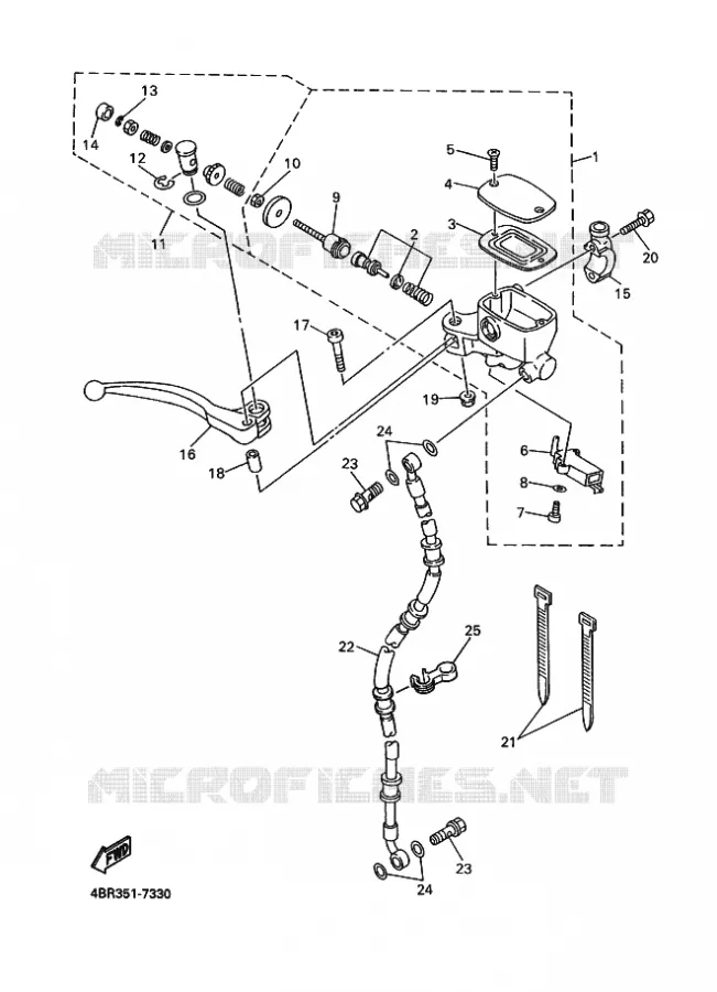 REMPOMP VOOR Yamaha MOTO 600 1997 XJS DIVERSION  XJ600S DIVERSION
