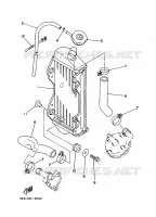 RADIATEUR / SLANG voor Yamaha YZ80 1997
