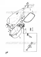 ZADEL / BAGAGE REK voor Yamaha CW50RS 1997
