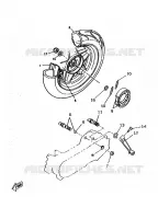ACHTERWIEL voor Yamaha CW50RS 1997