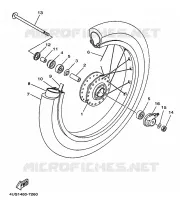 VOORWIEL voor Yamaha V110 1997
