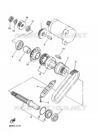 STARTMOTOR KOPPELINGS voor Yamaha XJ600N 1997