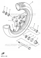 VOORWIEL voor Yamaha XJ600N 1997