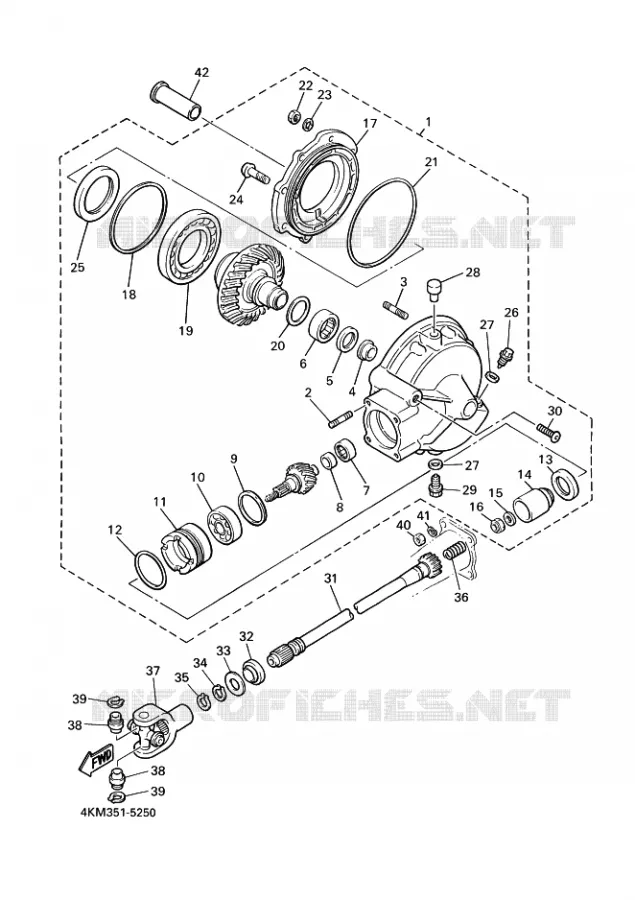 AANDRIJFAS Yamaha MOTO 900 1997 DIVERSION  XJ900S