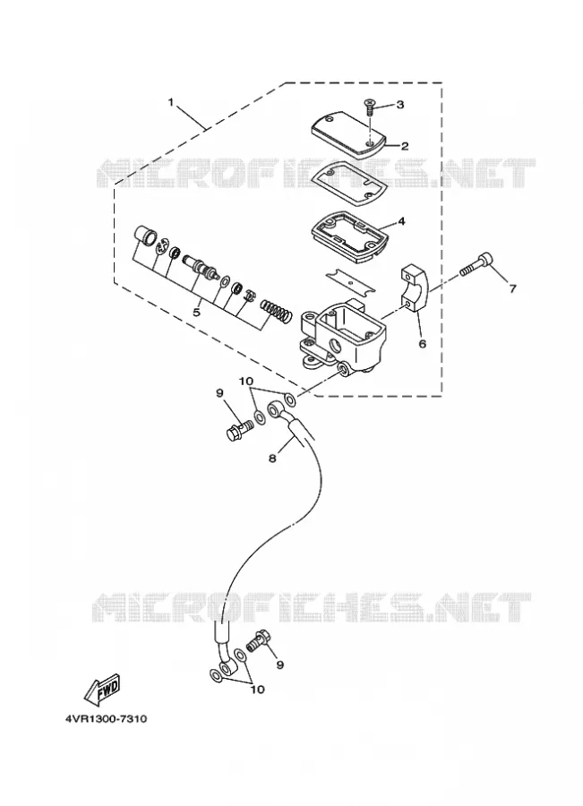 REMPOMP VOOR Yamaha MOTO 650 1997 DRAGSTAR  XVS650 DRAGSTAR