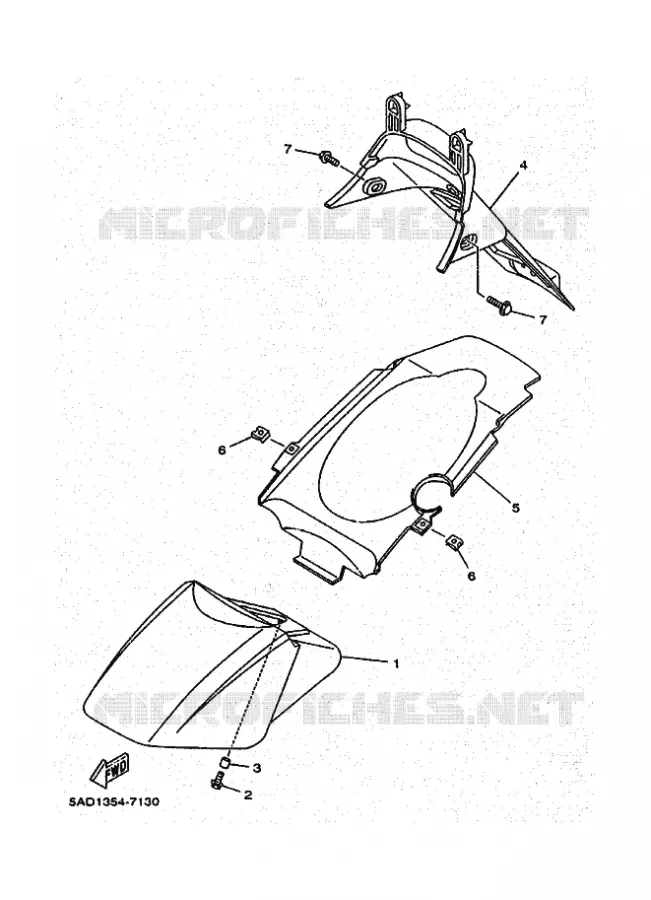 SPATBORD Yamaha SCOOTER 50 1997 NEOS  YN50 YN50R
