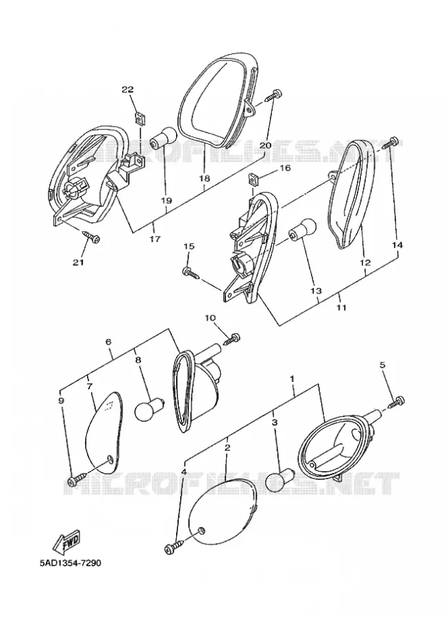 KNIPPERLICHT Yamaha SCOOTER 50 1997 NEOS  YN50 YN50R