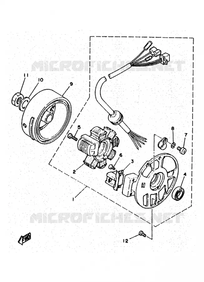 DYNAMO Yamaha SCOOTER 50 1997 OVETTO  YN50 OVETTO