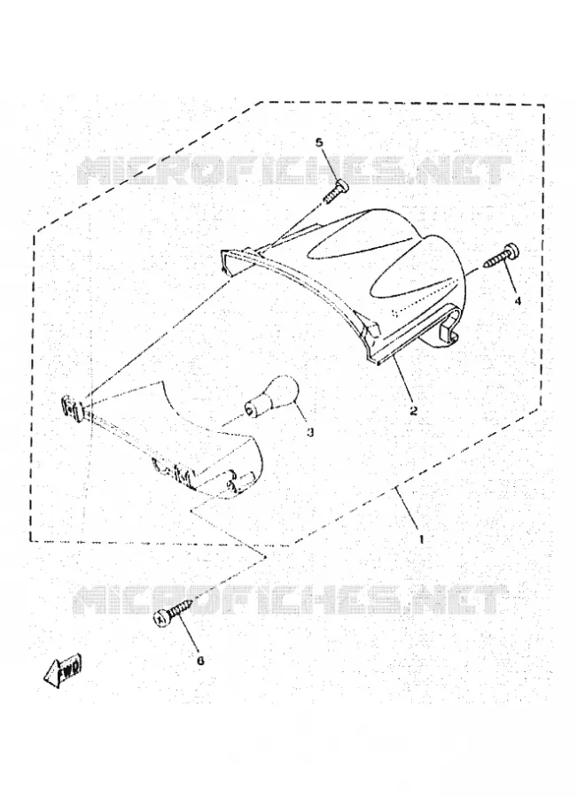 ACHTERLICHT Yamaha SCOOTER 50 1997 OVETTO  YN50 OVETTO