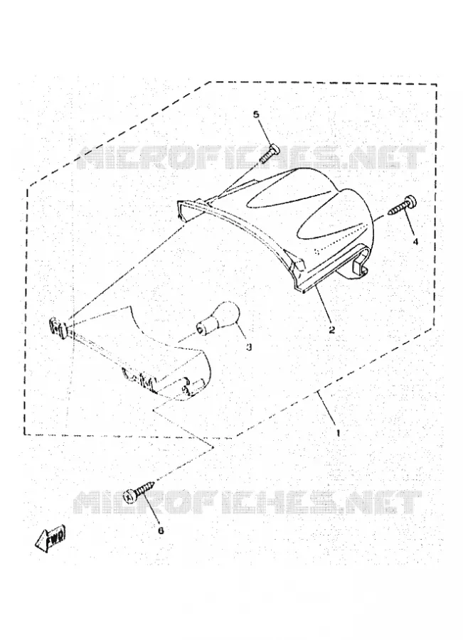 ACHTERLICHT Yamaha SCOOTER 50 1997 OVETTO  YN50 OVETTO