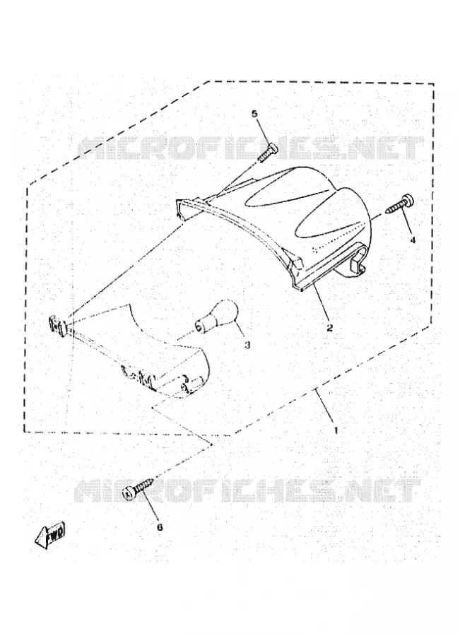 ACHTERLICHT Yamaha SCOOTER 50 1997 OVETTO  YN50 OVETTO