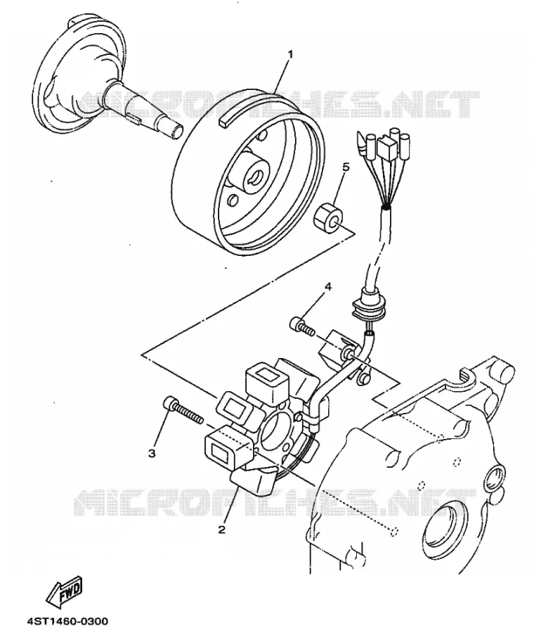 DYNAMO Yamaha SCOOTER 105 1996 CRYPTON  T105 CRYPTON