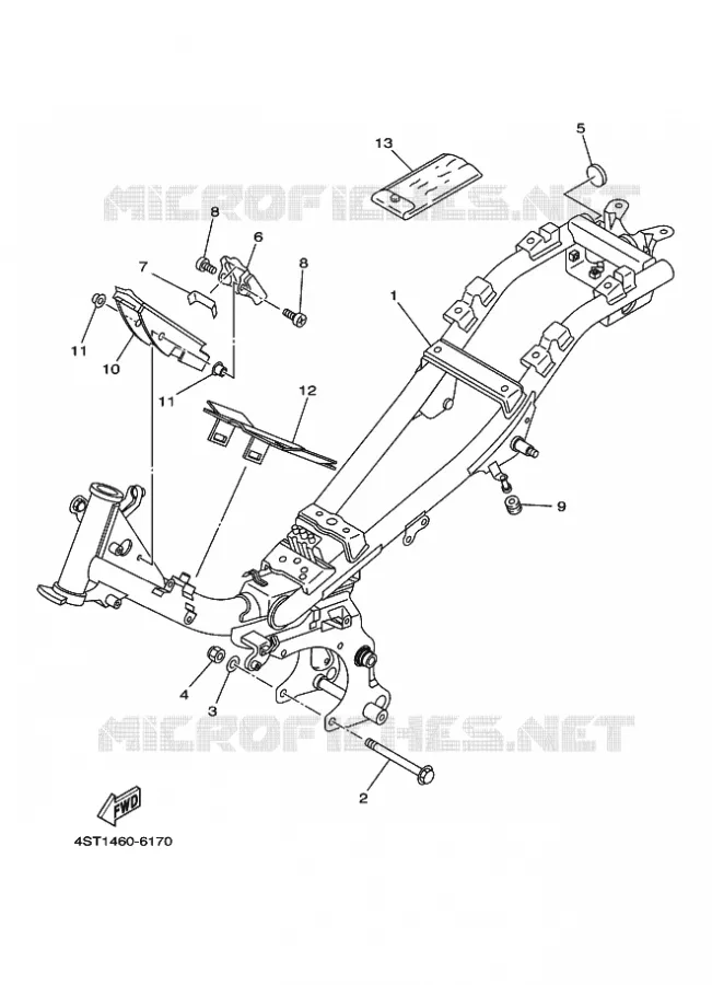FRAME Yamaha SCOOTER 105 1996 CRYPTON  T105E CRYPTON