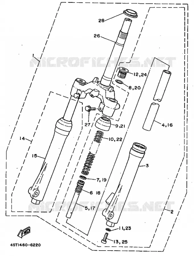 VOORVORK Yamaha SCOOTER 105 1996 CRYPTON  T105E CRYPTON