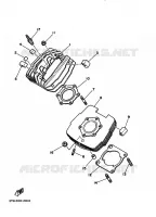 CILINDERKOP voor Yamaha DT 175 1995