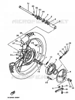 VOORWIEL voor Yamaha DT 175 1995