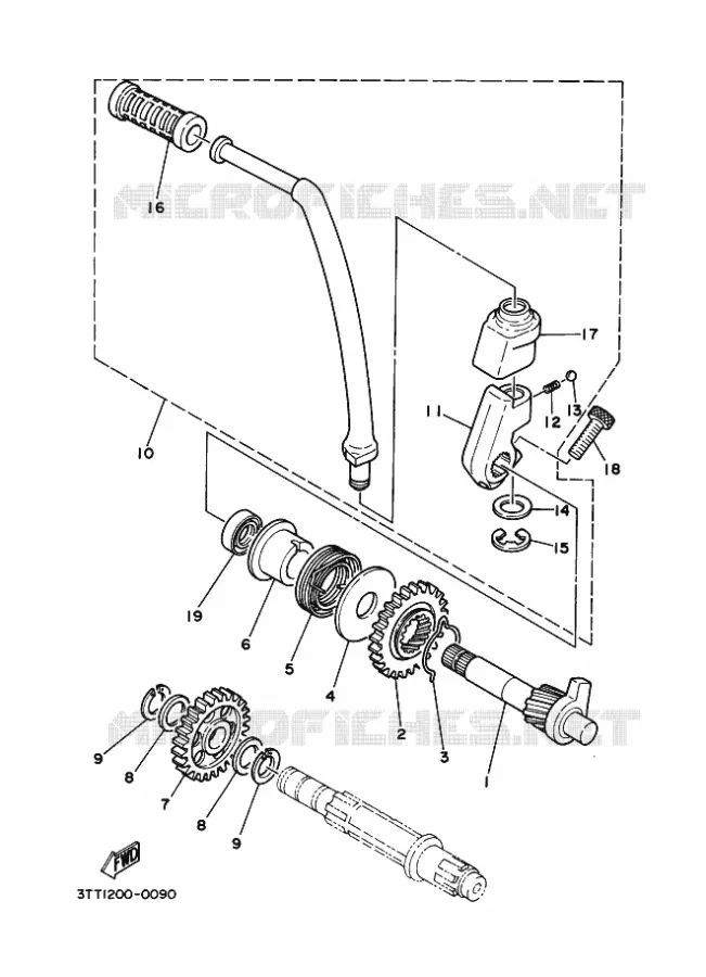 STARTMOTOR Yamaha MOTO 175 1995 DT  DT175