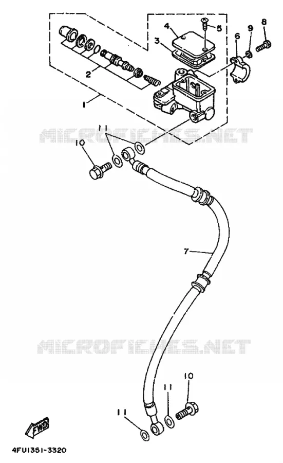 REMPOMP VOOR Yamaha MOTO 125 1994 TDR  TDR125