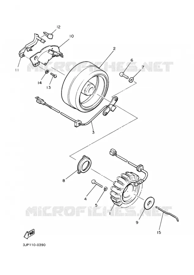 DYNAMO Yamaha MOTO 1200 1994 VMAX  VMX12 VMX12F VMAX