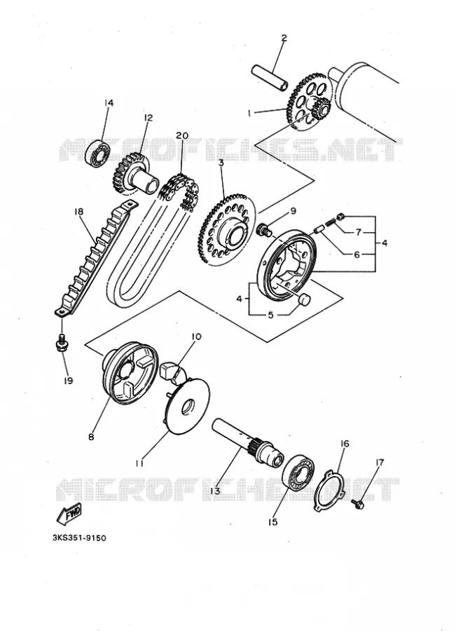STARTMOTOR Yamaha MOTO 750 1994 YZF  YZF750SP
