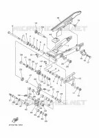 ACHTERBRUG voor Yamaha XT225 1993