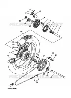 ACHTERWIEL voor Yamaha XT225 1993