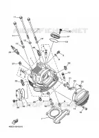 CILINDERKOP voor Yamaha XT225 1993
