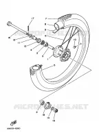 VOORWIEL voor Yamaha XT225 1993