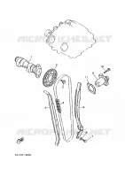 NOKKENAS / KETTING voor Yamaha XT600E 1993
