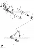 SCHAKEL STANG / PEDAAL voor Yamaha XT600E 1993