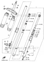 VOORVORK voor Yamaha XT600E 1993