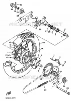 ACHTERWIEL voor Yamaha XT600E 1993