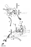 STUURSCHAKELAAR / HEVEL voor Yamaha XT600E 1993