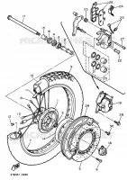 VOORWIEL voor Yamaha XT600E 1993