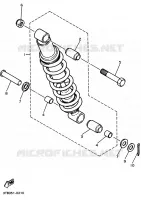 ACHTERBRUG / SCHOKBREKER voor Yamaha XT600E 1993