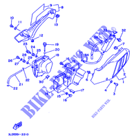 KUIPDEEL DEKSEL   OLIE RESERVOIR voor Yamaha XTZ750 1993