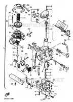 CARBURATEUR  voor Yamaha TT600 1992