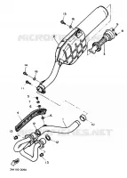 UITLAAT voor Yamaha TT600 1992