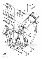 FRAME voor Yamaha WR250Z 1991