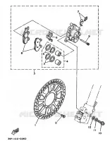 REMKLAUW VOOR voor Yamaha WR250Z 1991