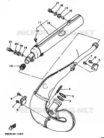 UITLAAT voor Yamaha WR250Z 1991