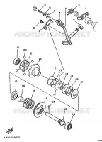 UITLAATKLEP voor Yamaha WR250Z 1991