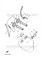 NOKKENAS / KETTING voor Yamaha TT350 1990