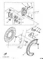 REMKLAUW VOOR voor Yamaha TT350 1990