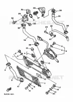 RADIATEUR / SLANG voor Yamaha XTZ750 1990