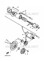 STARTMOTOR KOPPELINGS voor Yamaha XTZ750 1990