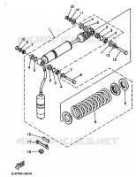 ACHTER SCHOKBREKER voor Yamaha TT250 1989