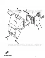 KOPLAMP voor Yamaha TT250 1989